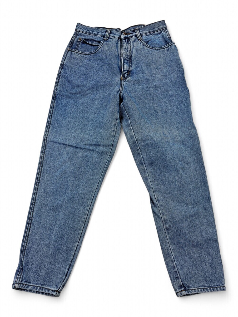 Bill Blass Women's Straight Leg Jeans Size 12 Light Wash
